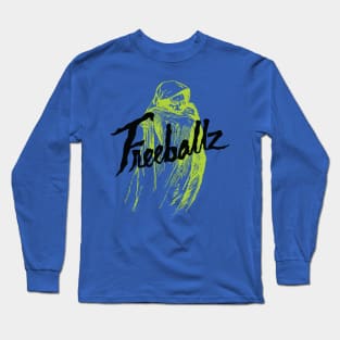 Freeballz Logo Green Dark Long Sleeve T-Shirt